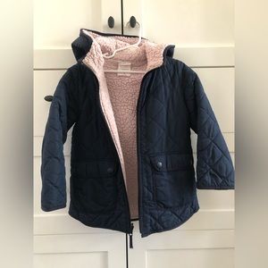 Jcrew crewcuts kids reversible quilted Sherpa jacket